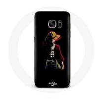 Case - Maniacase - Samsung Galaxy S7 - One Piece Manga Anime Luffy - Black - Soft juoda