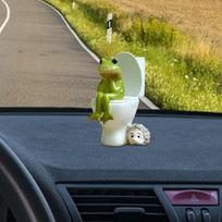 Frog Garden Statue Figurine Micro Landscape Decoration Resin Ornament Sculpture for Toilet frog