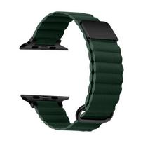 Suitable for Apple Watch 8 strap Apple Watch se/ultra/7th generation iwatch6 leather strap magnetic attraction creativity 38mm40mm41mm žalia