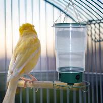 Retractable Bird Feeder Food Dispenser Transparent Hanging Multiple Holes for Outdoor ,Yard, gray