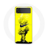 Coque - Samsung - Galaxy Z Flip4 - Jaune - Logo Just Do It - Souple