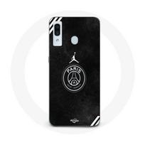 Case - Maniacase - Samsung Galaxy A40 - Black - PSG Jordan logo - Flexible juoda