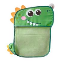 Toy Storage Bag See-through Mesh Cartoon Animal Print Large Capacity Great Suction Quick žalia