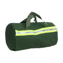 Canvas Tool Storage Bag with Reflective Stripe Portable Pouch Multifunctional Waterproof Wide 50x25cm gray