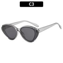 New Vintage Cat Eye Sunglasses Convex lenses Frame Retro Sunglasses UV400 Protection Eyewear Fashion Trendy Streetwear Eyewear gray