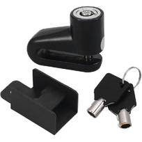 Antirakinimas motoroleriui Motociklo spyna Motociklo spyna Važiavimo įranga Antirakinimai Lauko antirakinimai Motociklo antirakinimai Diskinio stabdžio spyna 1 Piece juoda