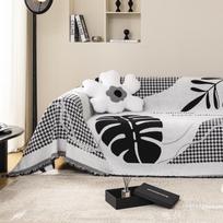 Sofa rankšluosčio užvalkalas Audinys Sofa užvalkalas Universalus pilnas užvalkalas Velūras Keturis sezonus Universalus sofos pledas 180*130cm white