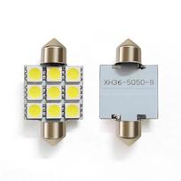 Car LED reading light 5050 6SMD license plate light roof light double tip light C5W 31 36 39 41MM 41MM 1 pair balta