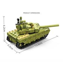 283PCS Military Army VT-4 Tank Building Brick Block Assembled Set Christmas Birthday Gifts for Boy Kids No Box