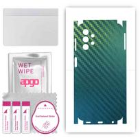 Apgo apsauginis odos lipdukas nugarai ir šonams, suderinamas su Samsung Galaxy M32 5G, pilna apvyniojama plėvelė, folija, vinilas – anglies chameleonas CAKA1