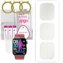 3x apgo Hydrogel Matte Screen Protector for Watchmark Kardiowatch Cardio One, Hydrogel Film, Flexible, Soft TPU with positioning layer easy installati