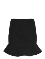 ROTATE - Suiting Mini Ruffle Skirt - Trumpas sijonas - Juoda