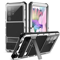 Metalinė tvirta apsauginė dėžutė Samsung Galaxy S24 S23 S22 Ultra 5G, apsauganti kamerą ir ekraną, smūgiams atsparus telefono dėklas Coque Funda For S24 Ultra 2024
