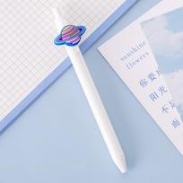 1 Piece Kawaii Cute Planet Astronaut Gel Pen School Office Supply Stationery Creative Sweet Press Lovely Cartoon Pens Ink Color:Black
