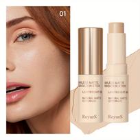 5 Colors Concealer Foundation Stick Matte Contouring Stick Oil Control Natūralus izoliuotas BB kremas Drėkinamasis ilgai išliekantis drėkinamasis pagrindo skystis 01# white