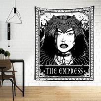 Taro Sieninė Audinio Juosta Raganaus Būrimas Paklodė Paplūdimio Kilimėlis Bohemiškas Hipis TAPIZ Sienos Namų Dekoras Bokštas Audinys 95x70cm white