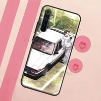 Anime Initial D Drift, skirtas OnePlus 10 9 Pro Nord2 8T 9R dėklas, skirtas Realme 9i 8i 8 Pro C21 GT Master GT Neo 2 dangtelis OnePlus 10Pro purple