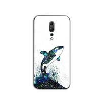 Killer Whale Orca Watercolor Phone Case For OPPO Find X5 X3 X2 A93 Reno 8 7 Pro A74 A72 A53 Soft Black Phone Cover OPPO Find X5