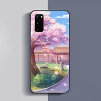 Cherry Blossoms Phone Case For Samsung Galaxy S6 S7 Edge Plus S9 S20Plus S20ULTRA S10lite S225G S10 Note20ultra Case samsungS22plus5G gray