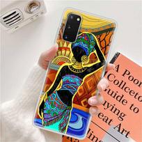 Case For Samsung Galaxy S20 FE Ultra S10 S10e S9 S8 Plus Note 10 Lite 20 9 8 Soft Matte Back Phone Cover Colorful African Girl Samsung S20 brown