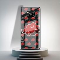 Glass Case For Xiaomi Poco X3 NFC 11 Lite 11T F3 M3 For Redmi Note 11 10 9 8 Pro 10S 9S 9A 9C Phone Cover Anime Logo Redmi Note 9S black