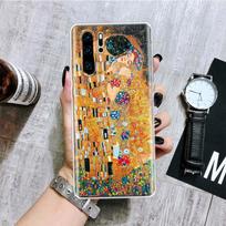 Kiss by Gustav Klimt Desig Phone Case For Huawei Honor 10 9 20 9X 8A 8X 8S Lite Pro Y5 Y6 Y7 Y9S P Smart Z 2019 2021 10i 20i Cov Huawei Y5 2019 orange