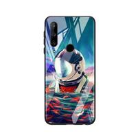 Tempered Glass New Shell Luxury Cover Space astronaut For Honor 30 20 10 9X 8X Pro Plus Lite Phone Case Honor 30 Lite black