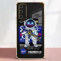 Colorful Plating Case For Samsung Galaxy S22 Ultra S21 FE S20 Plus S10 Note 20 10 M62 M53 M51 Phone Cover Fashion Cool Astronaut Samsung S22 5G
