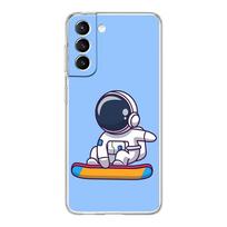 Planet Cute Astronaut Phone Case For Samsung Galaxy S22 5G S20 Ultra S21 FE 5G S10E S9 S8 S10 Plus Note 20 10 Soft Clear Cover Samsung S8