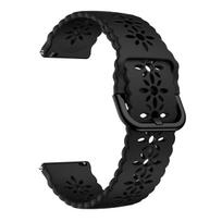20 mm laikrodžio apyrankė, skirta Samsung Galaxy Watch 5 dirželiais Watch5 Pro 45 mm laikrodis 4 44 mm 40 mm klasikinis 46 mm 42 mm silikoninė apyrankė Correa 20mm Universal juoda