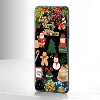 ShockProof Case for OnePlus Nord 2 5G 10 9 7 8 Pro 8T For Oppo A53 A16 A15 Black Silicone Funda Cover Christma Red Nose Cute Elk OnePlus 10T