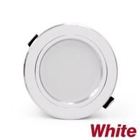 LED Downlight AC 220V 230V 240V White Body Ceiling light 5W 9W 12W 15W 18W Lampada Led spotlight for Bedroom room 12W&Cold white
