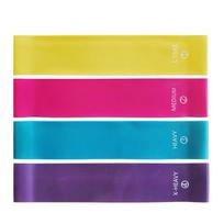 60cm 4 Different Levels Elastic Resistance Bands Yoga Training Sport Exercise Fitness Bands Pilates Crossfit Workout Equipment