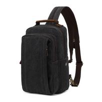 New Canvas Chest Bag and Shoulder Bag for Men's Casual Crossbody Bag, Men's Large Capacity Sports Crossbody Backpack, Single Shoulder Crossbody Bag juoda