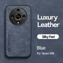 For Honor X9B Retro Magnetic Suede Leather Case For Honor X9B HonorX9B 5G Shockproof Matte Silicone Soft Case Cover For Honor X9B mėlyna