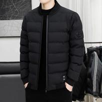Bomber Parka Striukė Vyriška Rudeninė Lengva Beisbolo Striukė Vyriška Gatvės Apranga Korėjietiškos mados paltų tendencijos Slim Fit žieminės striukės M juoda