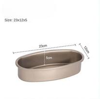 Oval non-stick pan carbon steel cake mold cheesecake bread loaf pan baking mold pie tin pan baking tools accessories juoda