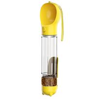 Dog Water Bottle Portable Outdoor Puppy Drinking Food Feeder Poop Dispenser Leak Proof Multifunctional Water Cup Pet Supplies 300ml