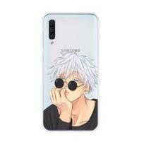 Jujutsu Kaisen Gojo, skirtas Samsung Galaxy A90 A80 A70 A60 A50 A40 A30 A20S A20E A10 A10E A10S S8 S7 S6 Edge telefono dėklas Samsung S6 Edge white