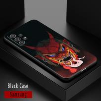 Case For Samsung Galaxy A72 A52 A53 A71 A91 A51 A42 A41 Note 20 Ultra 8 9 10 Plus Cover Red Sun Japanese Samurai Demon Art Anime Samsung Note 8