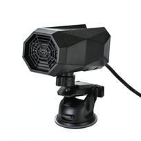Automobilio šildytuvas 12V 150W nešiojamas priekinio stiklo šildytuvas 2 viename greitas automobilio priekinio stiklo šildytuvo ventiliatorius su siurbimo taurele 13.5*7*6.4cm juoda