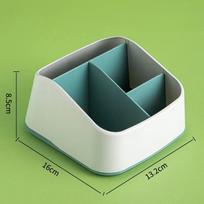 Desktop Storage Box Televizoriaus nuotolinio valdymo pultas Telefono laikiklis Kanceliarinių prekių organizatorius Namų tvarkyklės