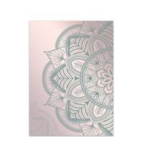 Nordic Modern Minimalist Mandala Pattern Islamic Muslim Pink Wall Art Canvas Painting Posters Prints For Living Room Home Decor 21X30cm No Frame white