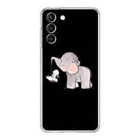 Couple Style Cartoon Phone Case For Samsung Galaxy S24 S23 S22 S20 Ultra S21 FE 5G S10 S9 Plus S10E S8 Soft Silicone Clear Cover Samsung S21Ultra white