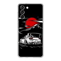 Japonijos JDM sportiniai automobiliai Vyriškas Vyrų telefono dėklas Samsung Galaxy S22 S21 S20 FE Ultra 5G S10 S10E S9 S8 Plus Note 10 20 Skaidrus dangtelis S22 Plus 5G red
