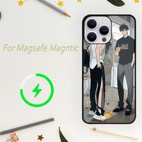 Manga 19 Dienų Telefono dėklas iPhone 15 14 13 12 11 Plus Pro Max Magsafe Magnetinis Belaidis Įkrovimas iPhone14 black
