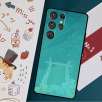 Genshin Impact Venti telefono dėklas, skirtas Samsung Galaxy S23 S21 S22 Ultra S8 S9 S10 Note 10 Plus S20 FE Cover Funda Galaxy S22 blue