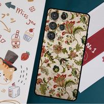 Embroidery Flowers Case For Samsung Galaxy S23 S21 S22 Ultra Plus S20 FE Note 20 Note 10 S8 S9 S10 Plus Cover Galaxy S21 FE blue
