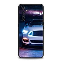 Sportinis automobilis Golf 7 Realme GT Neo 2 3 3T telefono dėklas Realme 11 10 9 8 5G 7 6 GT2 Pro Plus C21 C11 C25 C35 silikoninis dangtelis 10 Pro Plus blue