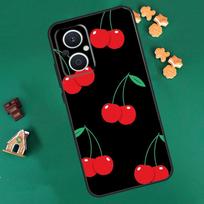 Juodas rožinis vyšnių dėklas OPPO Reno 10 Pro 4Z 5Z 8T 4 5 6 7 8 Lite OPPO Find X6 Pro X3 X2 Neo X5 Lite dangtelis OPPO Find X6 Pro